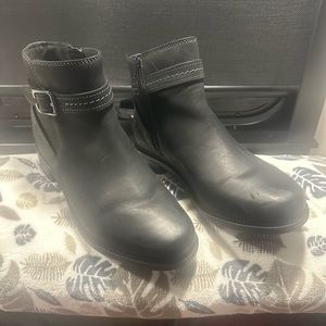 Clark’s Collection Leather Strapped Ankle Boots